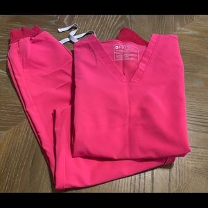 Figs shocking pink scrubs